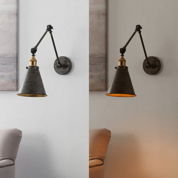 Rover 7" Adjustable Arm Metal LED Wall Sconce